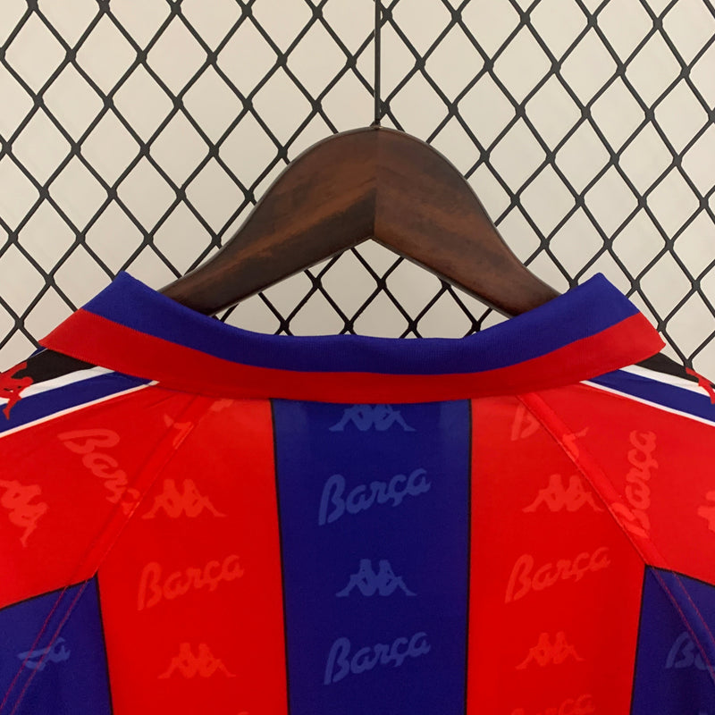 Camisa Manga Longa Retrô FC Barcelona 1996/97
