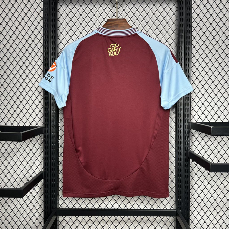 Camisa Aston Villa Home 24/25 - Torcedor Masculina - Tradicional