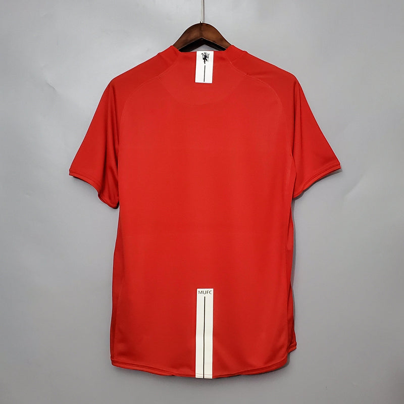 Camisa Retrô Manchester United Home 2007/08 Champions League Edition