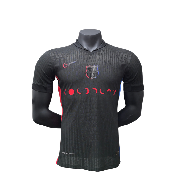 Camisa Barcelona 24/25 Torcedor Masculina – Preta e Rosa IIII