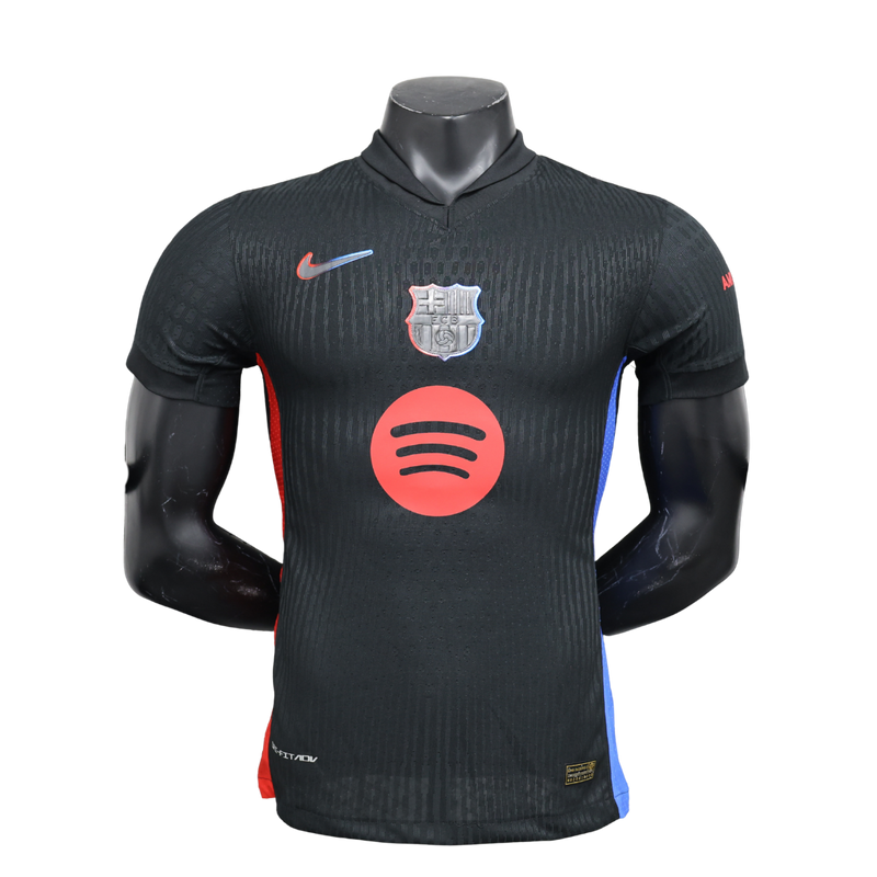 Camisa Barcelona 24/25 Torcedor Masculina – Preta e Rosa III