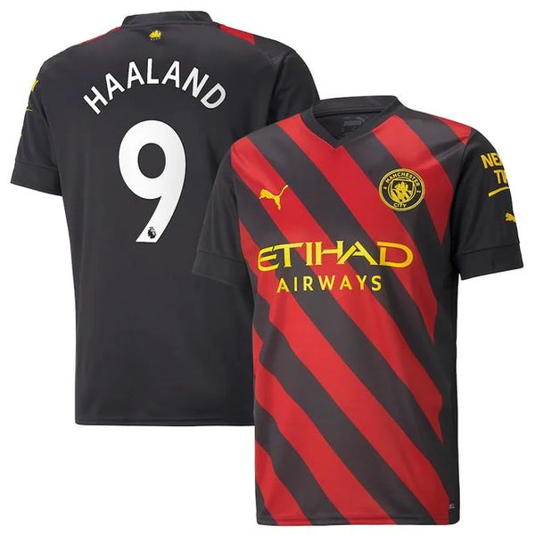 Camisa Manchester City Ii 22/23 - Torcedor Masculina Personalizada HAALAND Nº9