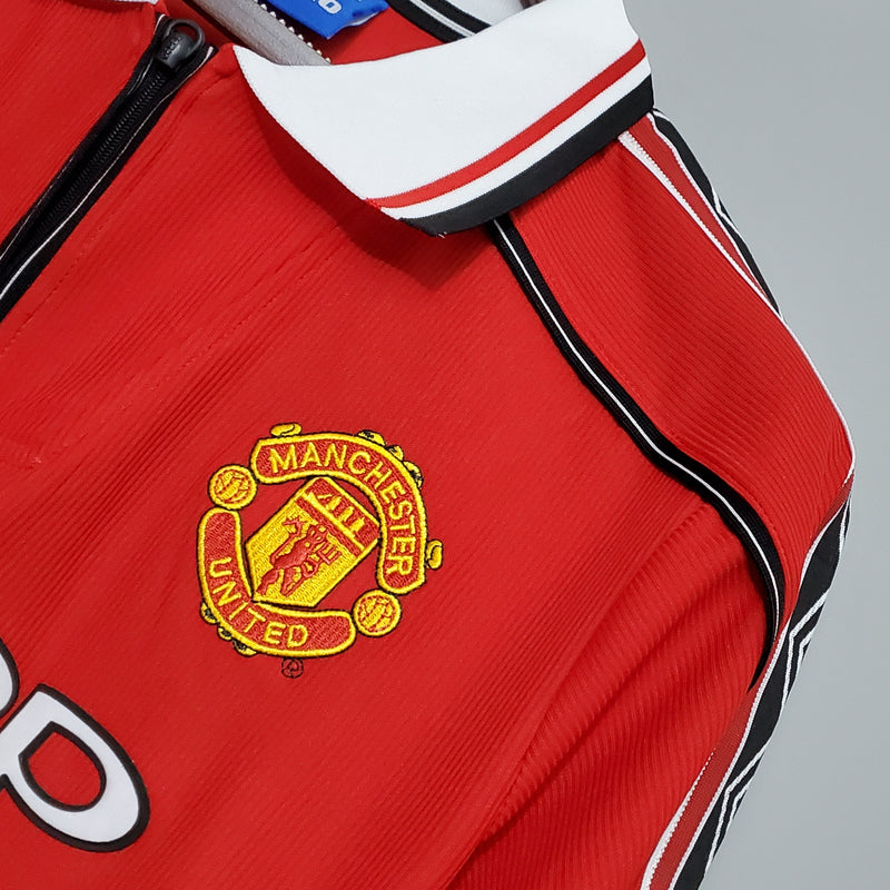 Camisa Manga Longa Manchester United 1998/99 - Vermelho