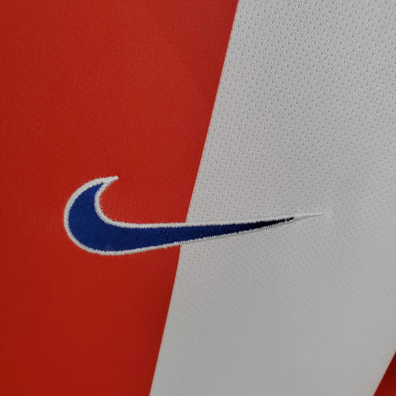 Camisa Atlético de Madrid Retrô 2014/2015 Branca e Vermelha
