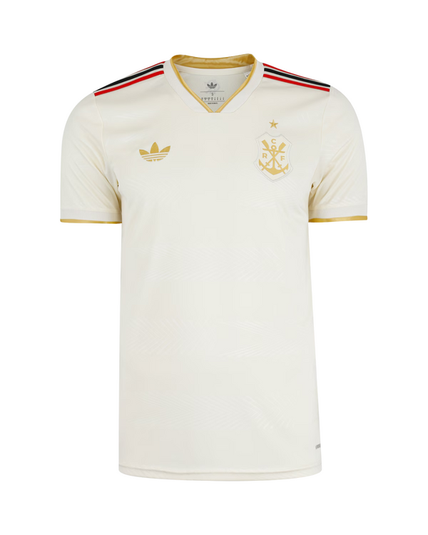 Camisa Flamengo  2025/26 Torcedor – Branca Dourada