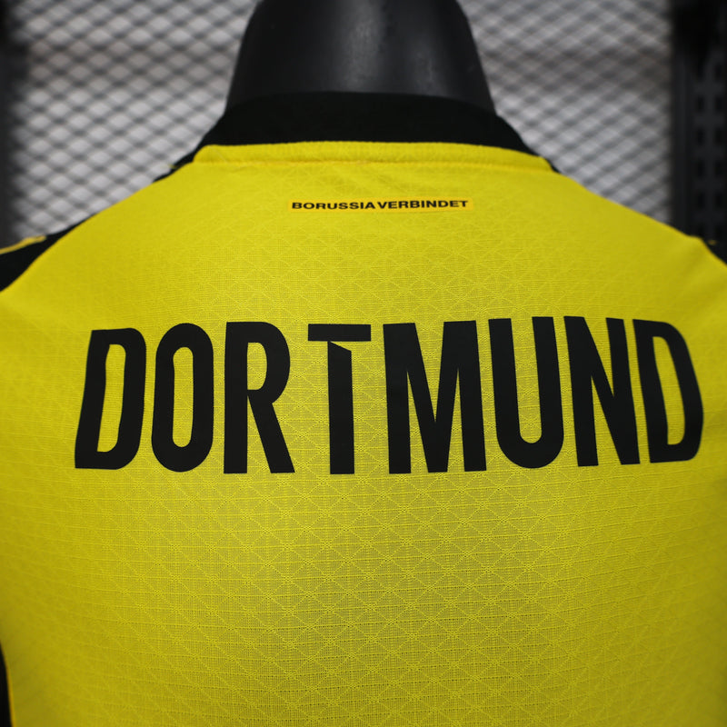 Camisa Borussia Dortmund 25/26 - Jogador Masculina - Amarela com detalhes em preto