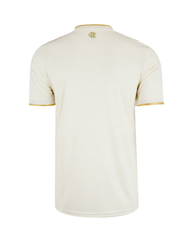 Camisa Flamengo  2025/26 Torcedor – Branca Dourada