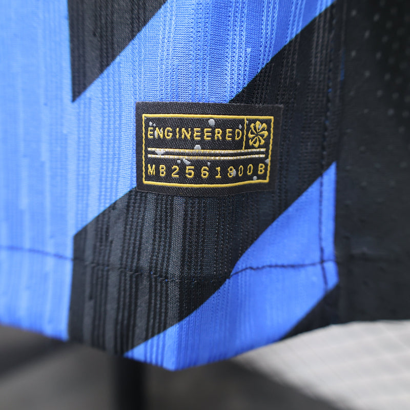 Camisa Inter de Milão Home 2024/25 Jogador  Masculino - Azul, Preta e Dourada