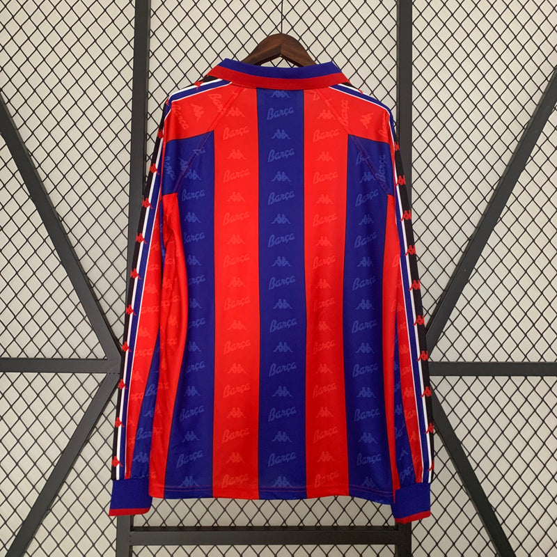 Camisa Manga Longa Retrô FC Barcelona 1996/97