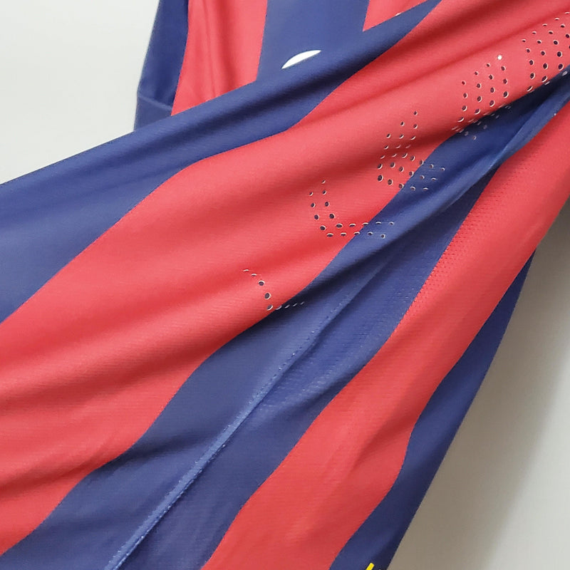 Camisa Barcelona Retrô 2014/2015 Azul e Grená