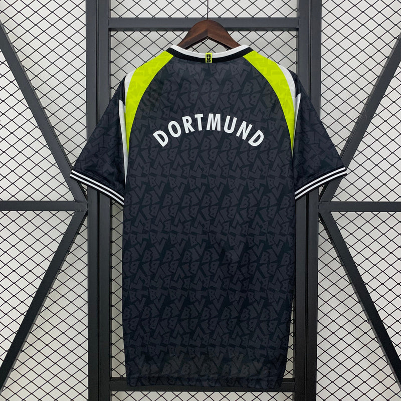 Camisa Retrô Borussia Dortmund 1995/96 Away - Preta