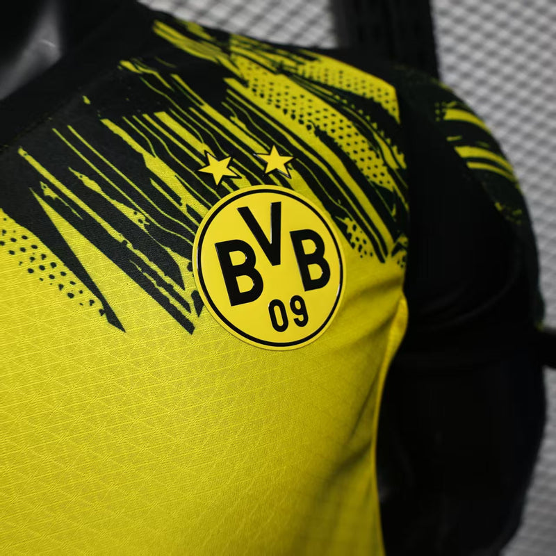 Camisa Borussia Dortmund 25/26 - Jogador Masculina - Amarela com detalhes em preto