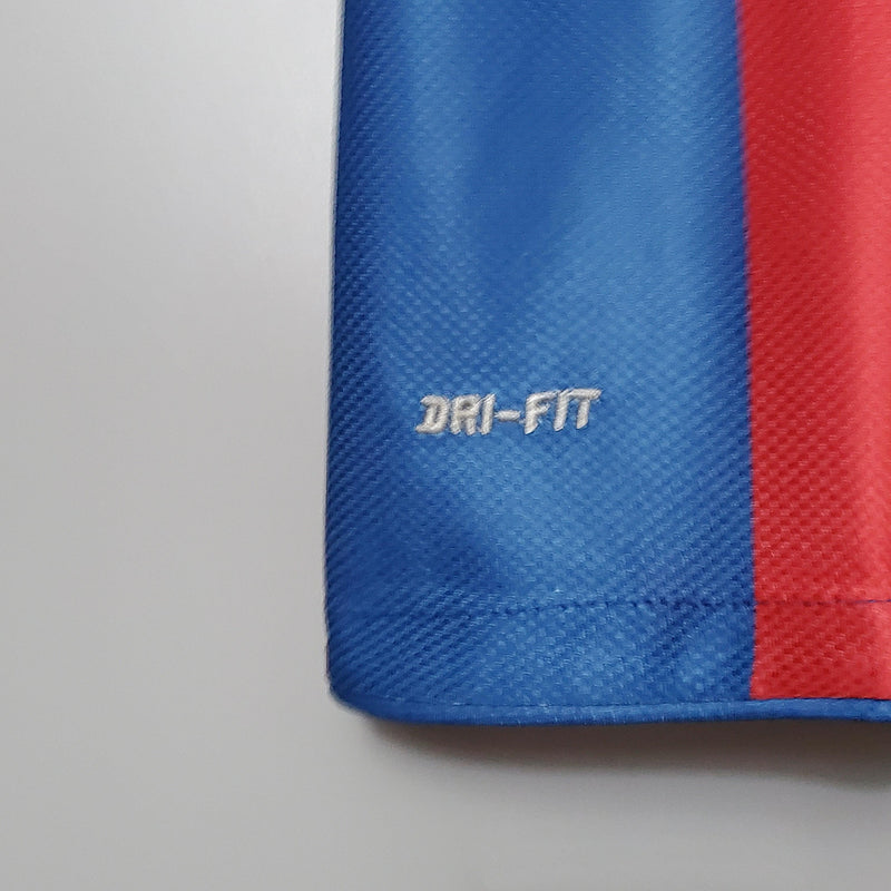 Camisa Retrô Barcelona I 10/11 - Masculina - Azul e vermelha com detalhes em amarelo