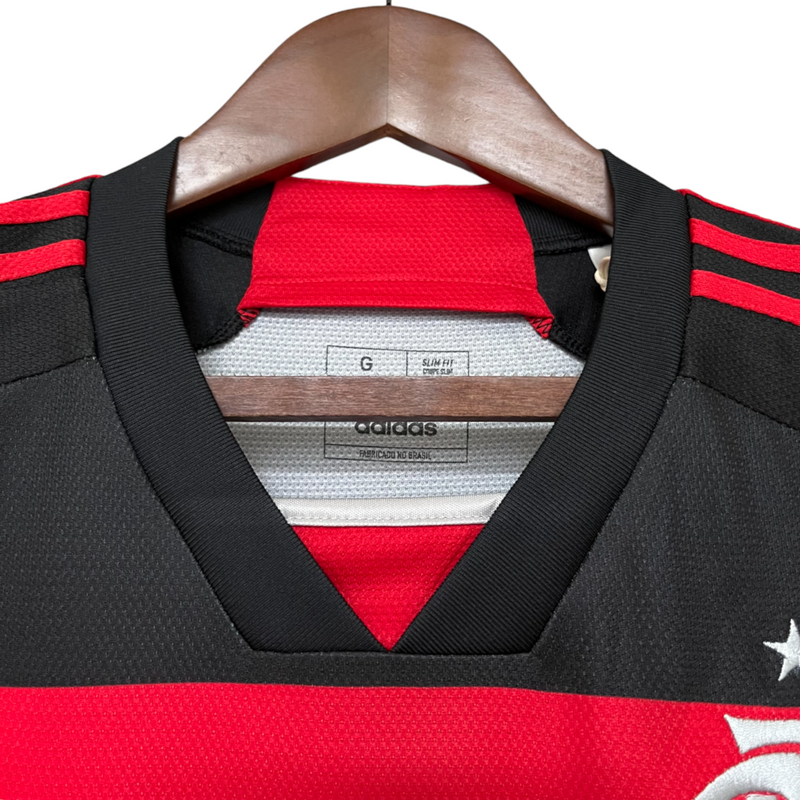 CAMISA LANÇAMENTO DO FLAMENGO 24/25 VERMELHO E PRETO