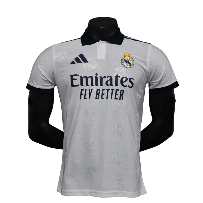 Camisa Real Madrid Edição Limitada Torcedor Masculina – Branca e Dourada II