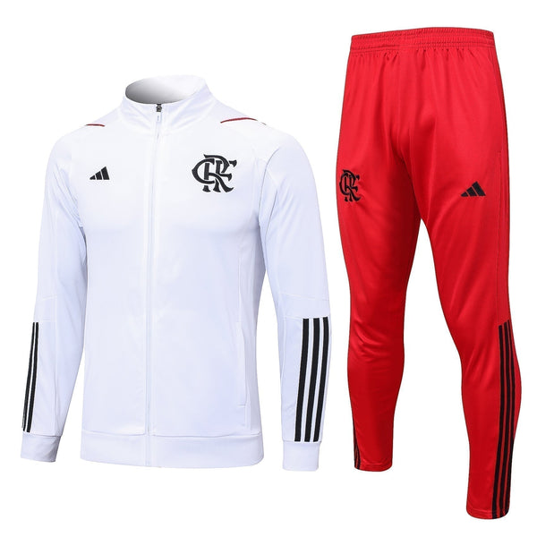 Conjunto Flamengo 23/24 - Masculino - Branco e vermelho