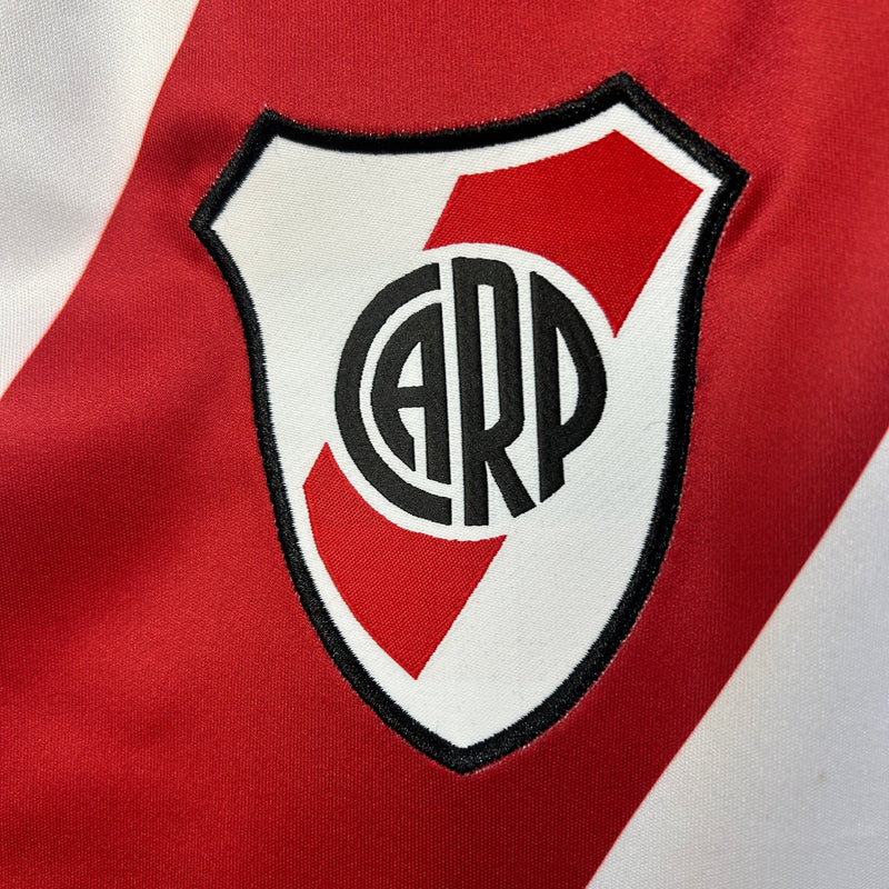 Camisa River Plate I 25/26 - Torcedor Masculina - Branca com detalhes em vermelho