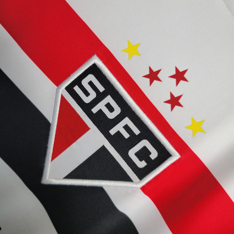 Camisa São Paulo I 23/24 - Torcedor  Masculina - Branca com patrocínio