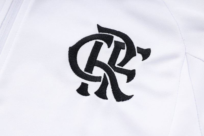 Conjunto Flamengo 23/24 - Masculino - Branco e vermelho