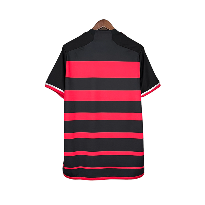CAMISA LANÇAMENTO DO FLAMENGO 24/25 VERMELHO E PRETO