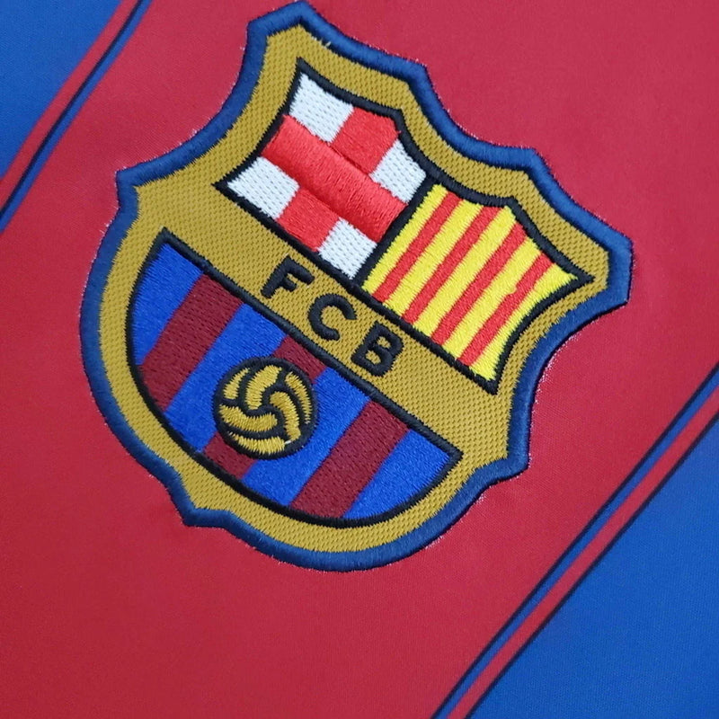 Camisa Barcelona Retrô 2003/2004 Azul e Grená
