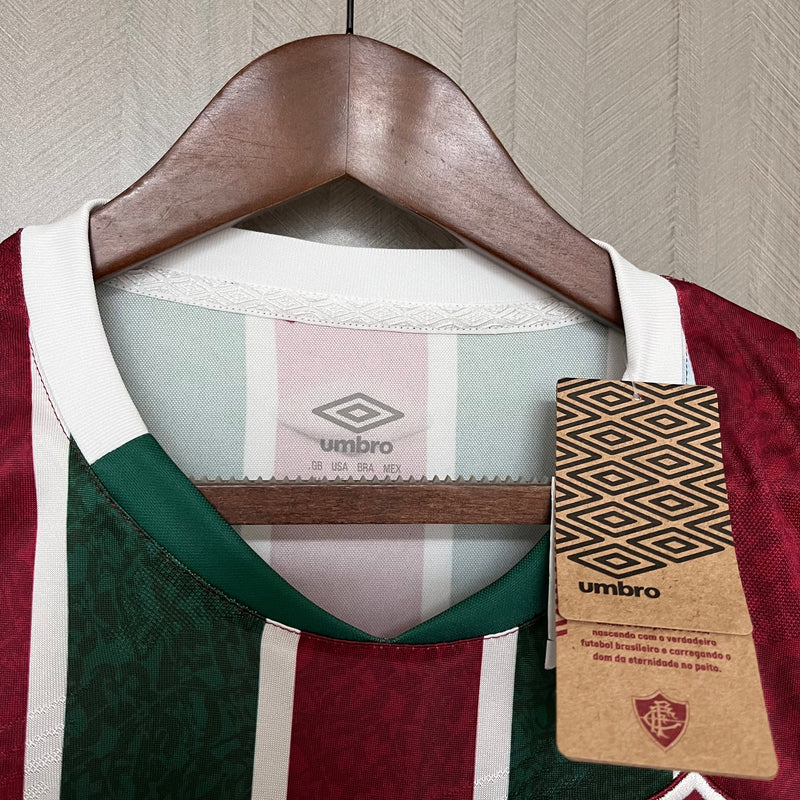 Camisa Fluminense I 24/25 - Torcedor Masculina - Tricolor com patrocínio