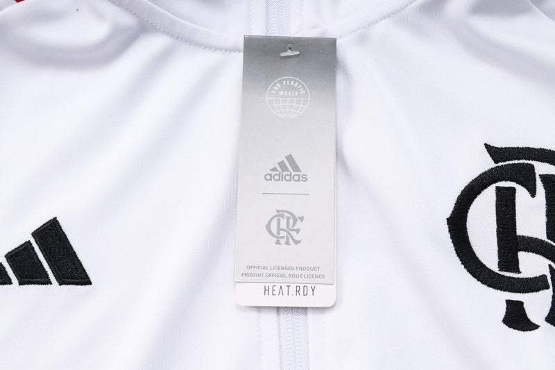 Conjunto Flamengo 23/24 - Masculino - Branco e vermelho