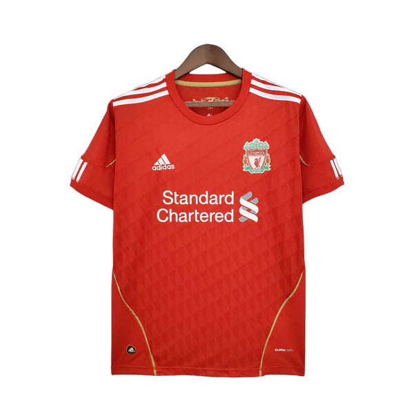 Camisa Retrô Liverpool I 2010/2011 - Masculina - Vermelha com detalhes em branco