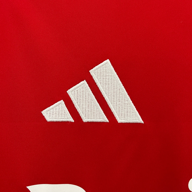 Camisa Arsenal I 24/25 - Torcedor Masculina - Branca com detalhes em azul e vermelho
