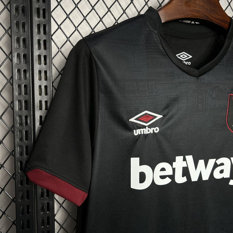 Camisa West Ham United Away 2024/25 - Preto