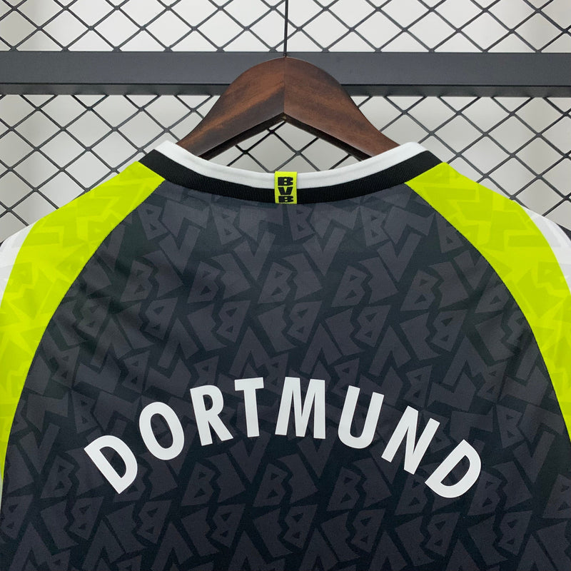Camisa Retrô Borussia Dortmund 1995/96 Away - Preta