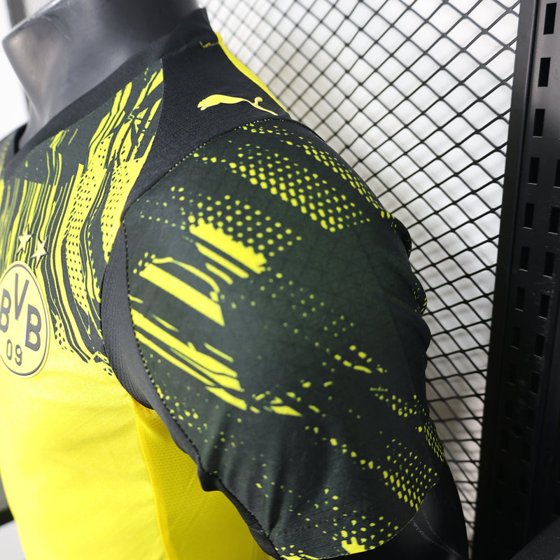 Camisa Borussia Dortmund 25/26 - Jogador Masculina - Amarela com detalhes em preto