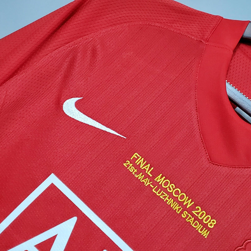 Camisa Retrô Manchester United Home 2007/08 Champions League Edition