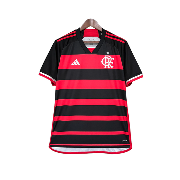 CAMISA LANÇAMENTO DO FLAMENGO 24/25 VERMELHO E PRETO