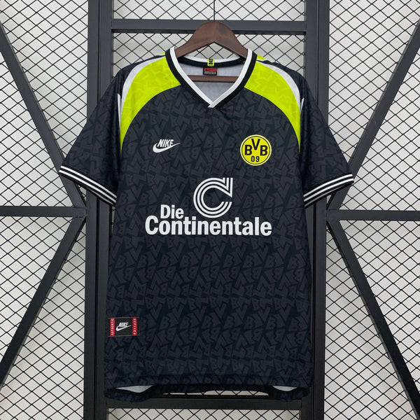 Camisa Retrô Borussia Dortmund 1995/96 Away - Preta