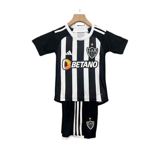Kit Infantil Atlético Mineiro 24/25 - Preto e branco