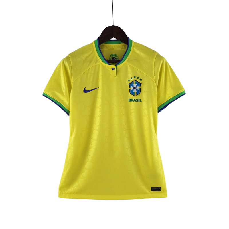 Camisa Brasil Home 2022 Torcedor Feminina – Amarela