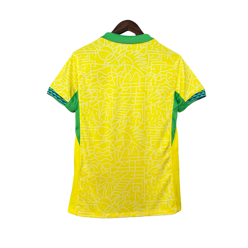 Camisa Brasil Home 2024 Torcedor Feminina – Amarela