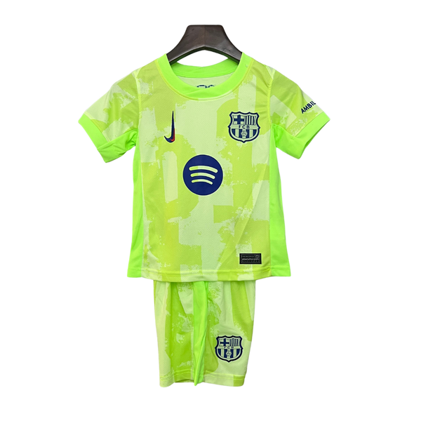 Kit Infantil Barcelona 24/25 Torcedor Masculina – Verde