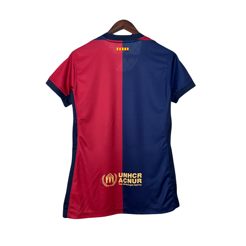 Camisa Barcelona 24/25 Torcedor Feminina – Azul