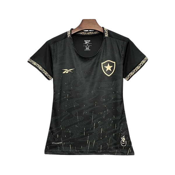 Camisa Botafogo Lançamento 24/25 Torcedor Feminina – Preta e Branca III