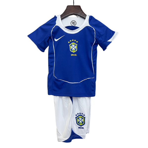 Kit Infantil Brasil Retro 2004 Azul e Branco