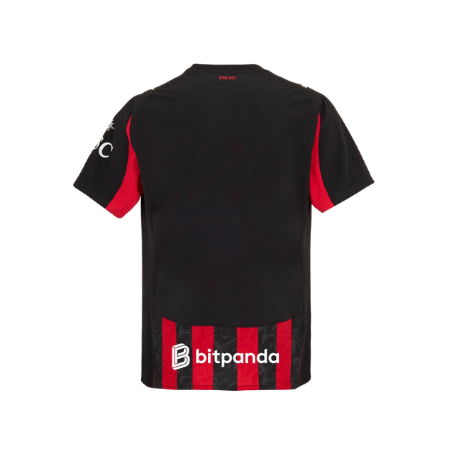 Camisa AC Milan I 25/26 - Torcedor Masculina - Vermelha e preta - Lançamento