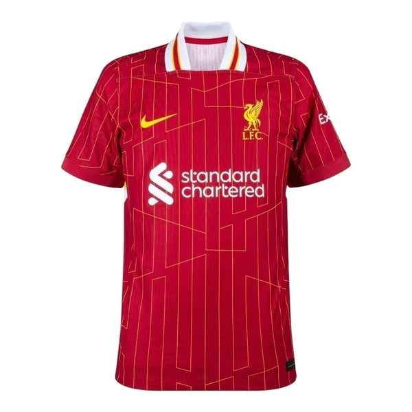 Camisa Liverpool Home 24/25 - Torcedor Masculina - Vermelha com detalhes em branco e amarelo