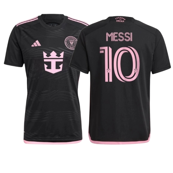 Camisa Inter Miami II 24/25 - MESSI N°10 - Torcedor Masculina - Preta com detalhes em rosa
