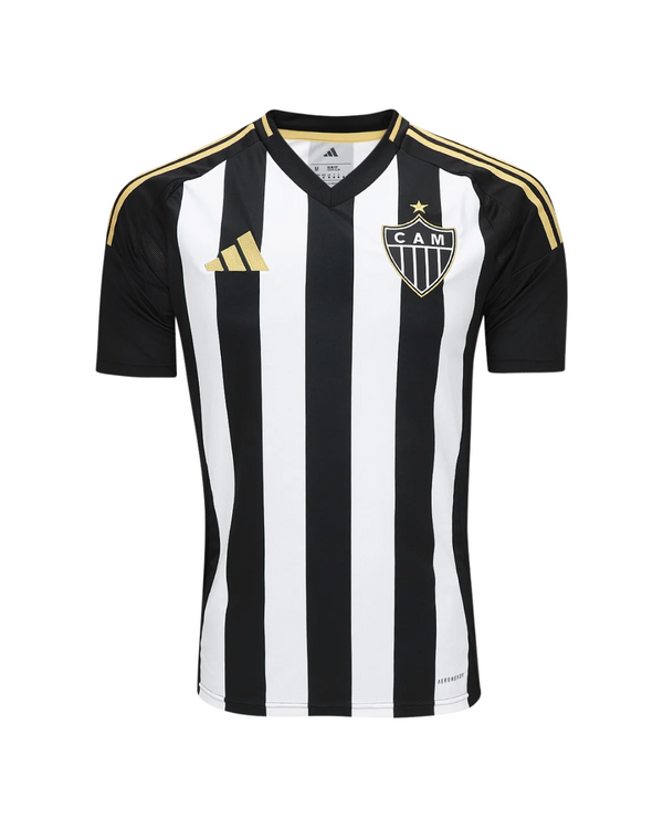 Camisa  Atlético Mineiro Home 25/26 Torcedor Masculina – Preta e Branca