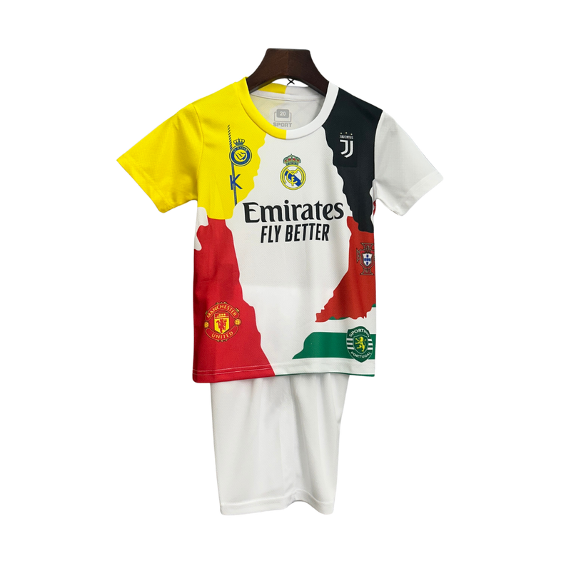 Kit Infantil Cristiano Ronaldo Edição Limitada Torcedor Masculina