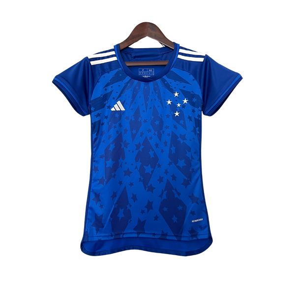 Camisa Cruzeiro Home 24/25 Torcedor Feminina – Azul