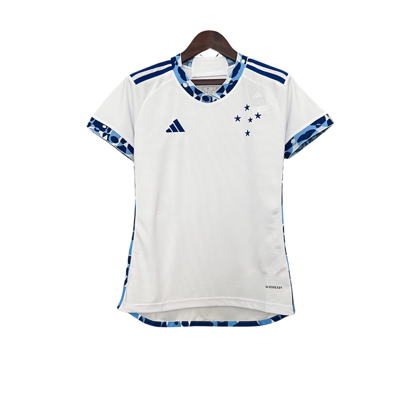 Camisa Cruzeiro Home 25/26 Torcedor Feminina – Branco
