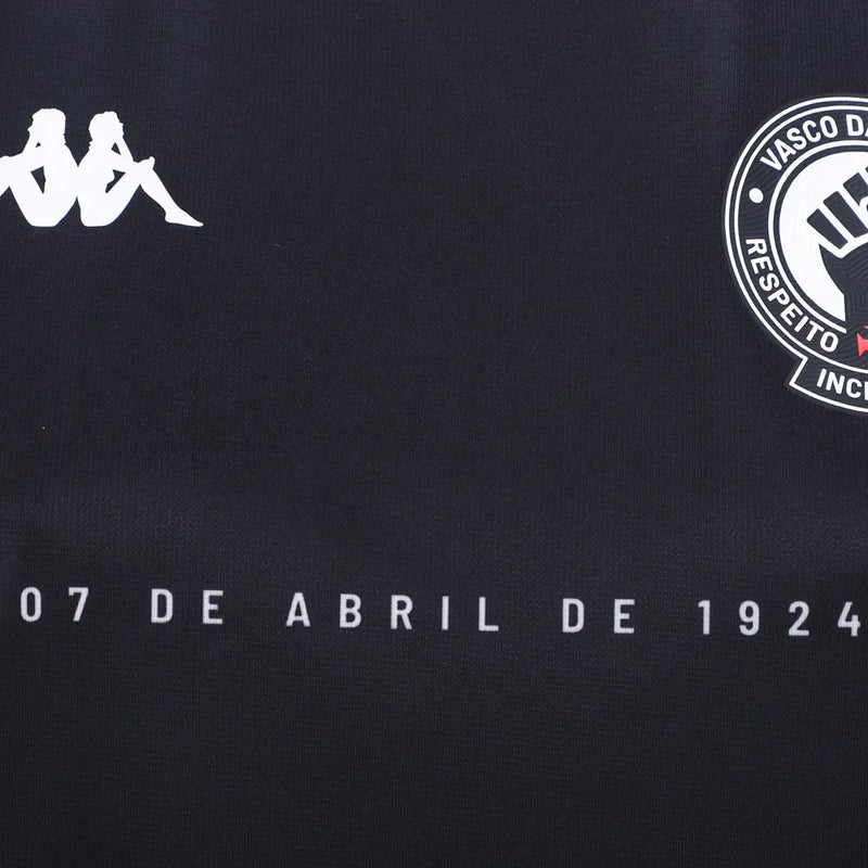 Camisa Vasco Da Gama 2024 Aquecimento Preta Masculino
